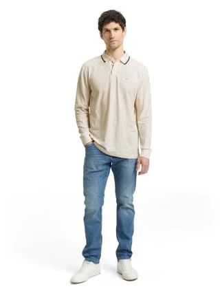 Tom Tailor heren polo lange mouw